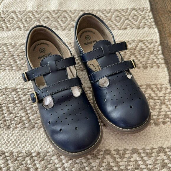 Sz 13 Footmates Danielle shoes in navy blue - Picture 1 of 3